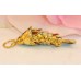 Vintage Cloisonne Enamel Articulated Fish Pendant Green & Gold Tone Koi lot #4